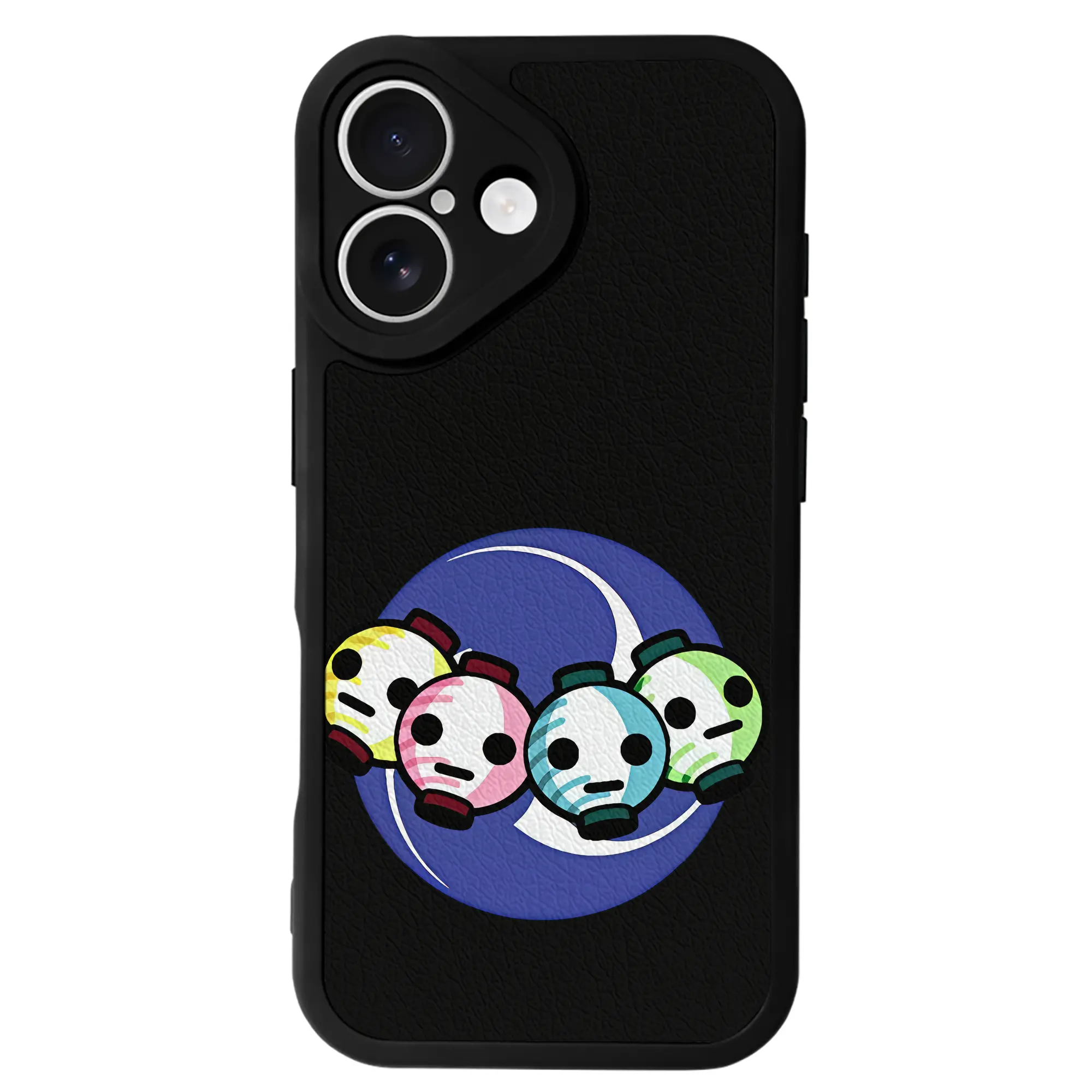 太鼓の達人 グッズ - IPhone 16シリーズ対応 ・ シリコンスマホケース ・ レザー調 ・ 高精度フィット ・ 耐衝撃 ・ ワイヤレス充電対応 ・ 精密カット